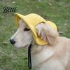 Summer Outdoor Protection Corduroy Dog Baseball Cap Cat Beach Visor Hat with Ear Stylish Pet Photography Props Holes Adjustable Puppy Sunbonnet