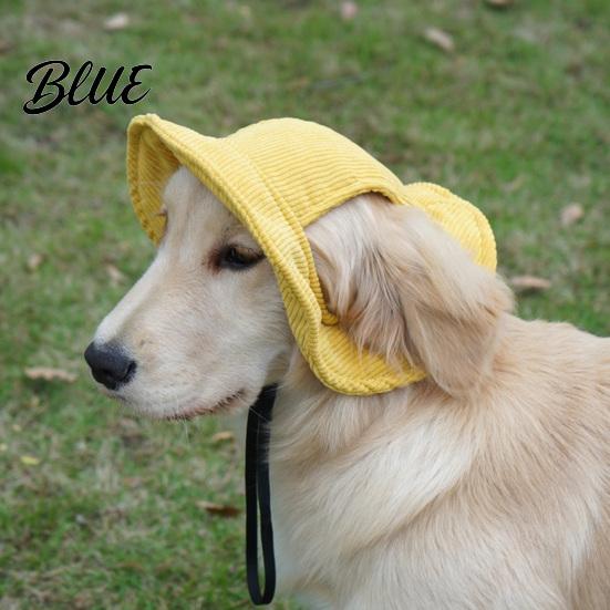 Summer Outdoor Protection Corduroy Dog Baseball Cap Cat Beach Visor Hat with Ear Stylish Pet Photography Props Holes Adjustable Puppy Sunbonnet