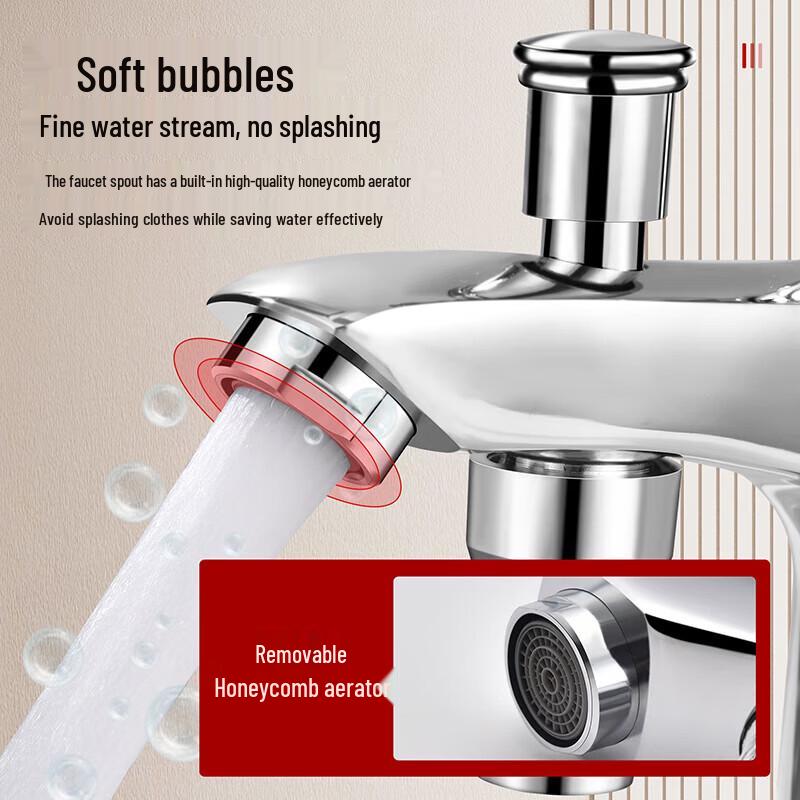 Larsd Basin Mixer Faucet with Handheld Shower Sprayer