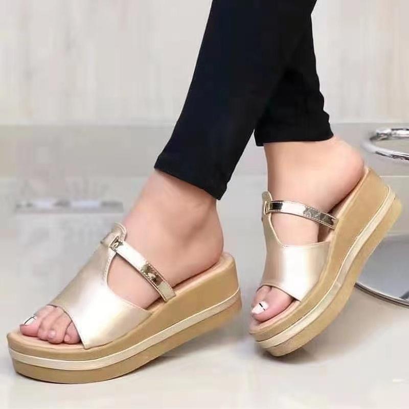 Platform Slippers Women Summer Casual Beach Shoes Ladies Open Toe Shoes Slides Women Footwear