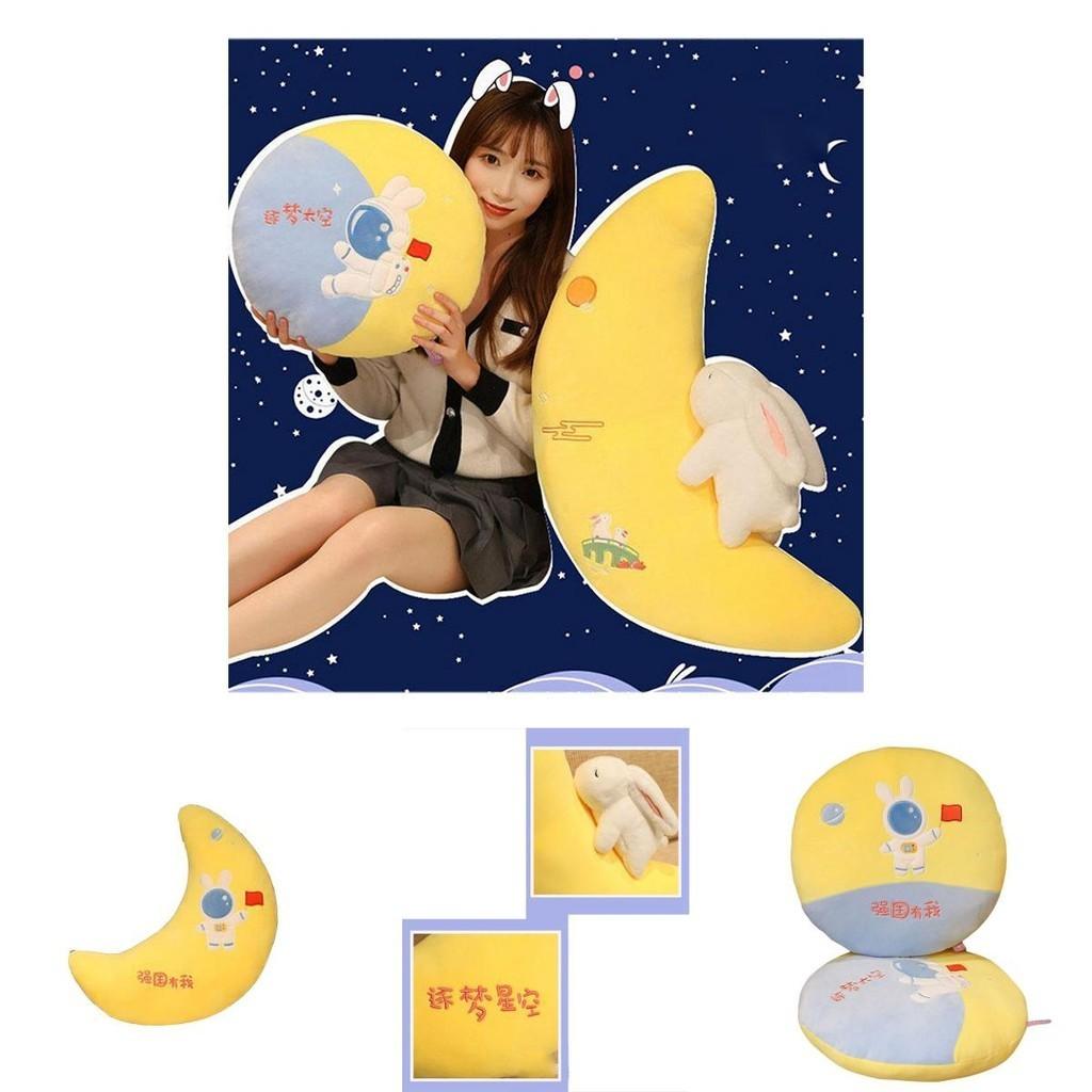Cute Plush Toy Wholesale Cross-border Space Moon Pillow Sofa Cushion For Girls