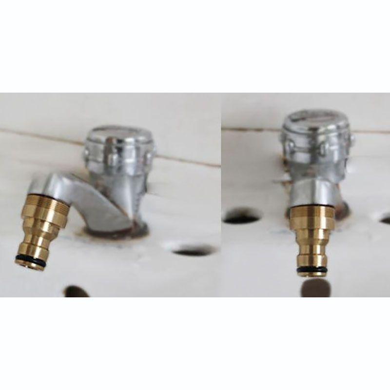 Versatile Gold Brass Hose Connector Perfect For Kitchen Tap And Various Watering Needs