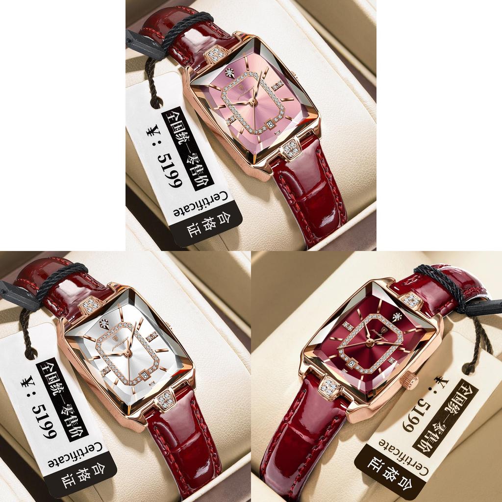 Swiss Ladies Watch Quartz Waterproof Fashion Womens Dress Watch With Calendar For Gift