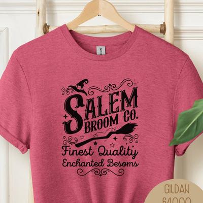 Salem Broom Company Witch Trials Shirt, Retro Salem Sweatshirt, Funny Vintage Witchy Gift Tshirt, Halloween Witchy Fall Tee Gift for Her