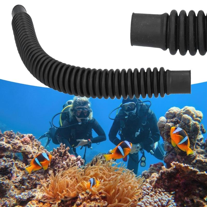 Flexible Rubber Hose Diving Round Corrugated Hose Replacement Scubas Diving Corrugated Exhaust Hose Pipe Enduring