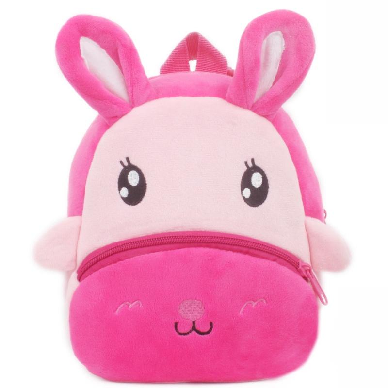 Adorable 3d Cartoon Animal Backpack For Toddlers With Soft Plush Material