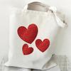 Customizable Canvas Bags spots Love Women Shopper Shoulder Bag Large Handbag Canvas Tote Bags Casual Lady reusable Shopping Bags