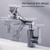 Universal rotating durable bathroom kitchen faucet universal hot and cold household faucet 60cm easy to install design