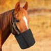Horse Feed Bag Heavy Duty Mesh Horse Feeder with Adjustable Strap Horse Muzzle Feed Bucket for Feeding Grain Powder Supplements