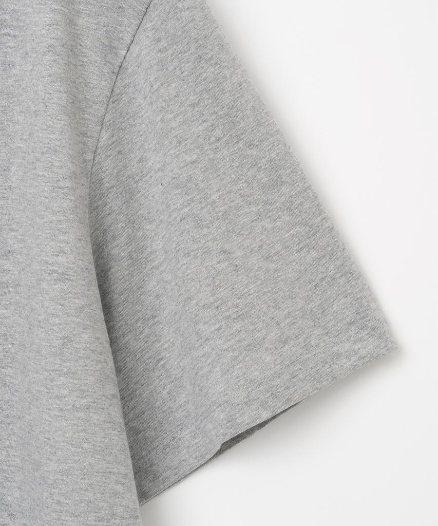 MILLO WOMEN Crochet Graphic T-Shirt [Melange Gray]