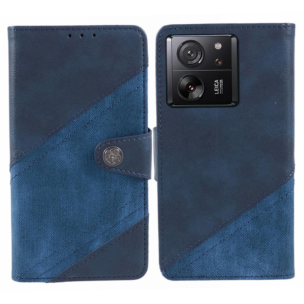 For Xiaomi 13T/13T Pro/Redmi K60 Ultra Case Splicing Color Wallet PU Leather Phone Stand Cover