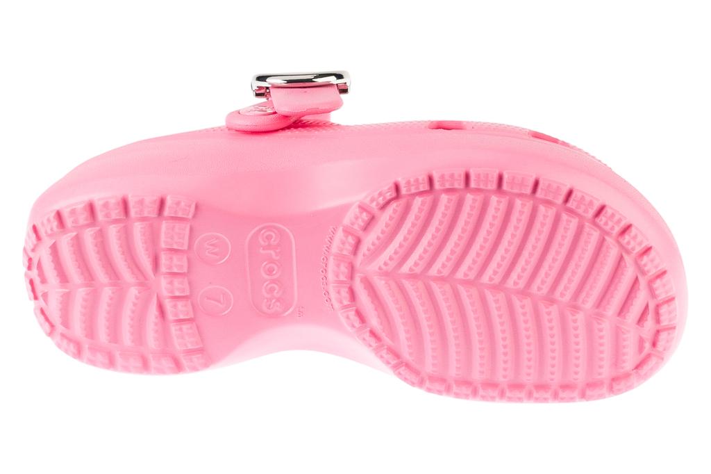 Crocs Classic Platform Dipped Buckle Clog, Womens pink Slides