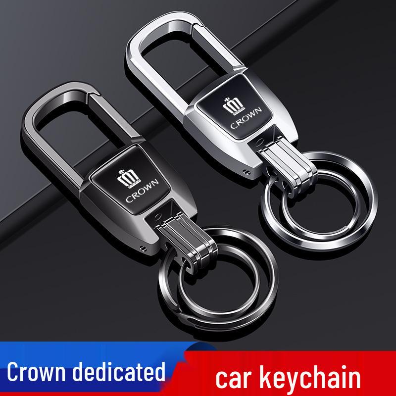 High-Grade Zinc Alloy Keychains for Toyota Crown Land Cruiser 12th-14th Gen
