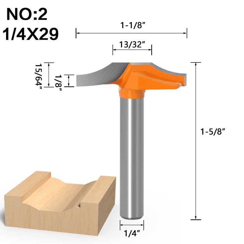 1/5pc 1/4inch 6mm Shank Woodworking Door Frame Lace Knife Door Engraving Profiled Lace Cabinet Engraving Knife Imported Milling Cutter