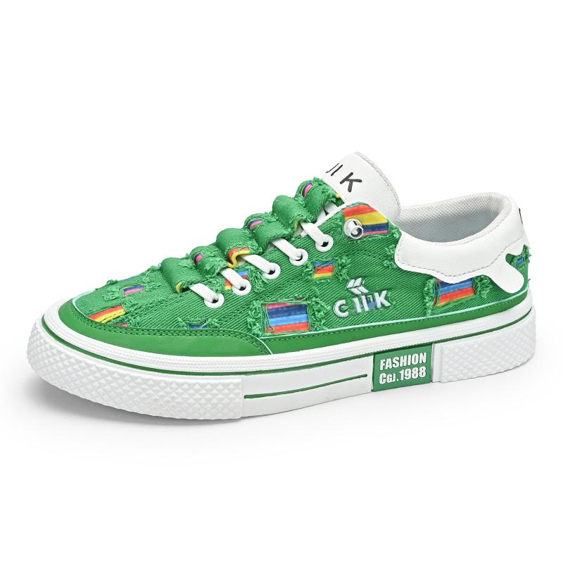 Fashion 2024 Brand Classic Green Casual Shoes Men Flats Canvas Sneakers Harajuku Shoes Men Fashion Espadrilles Zapatillas Lona Hombre