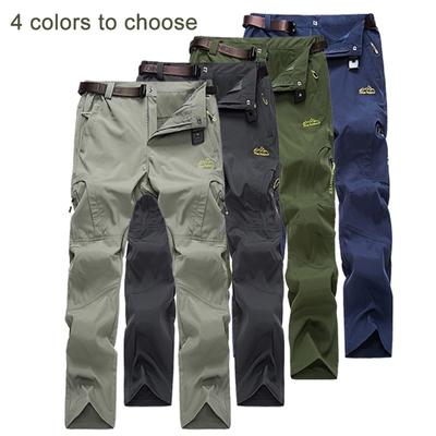 Stretch turbukser herre Quick Dry Softshell Bukser Utendørs Høy elastisk Vandring Vandring Fiske Klatrebukser Bukser