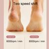 Electric Foot Callus Remover with 2 Grinding Heads 2 Speed Rechargeable Water Proof Electric Foot File for Dead Hard Cracked Dry Skin Pearl White