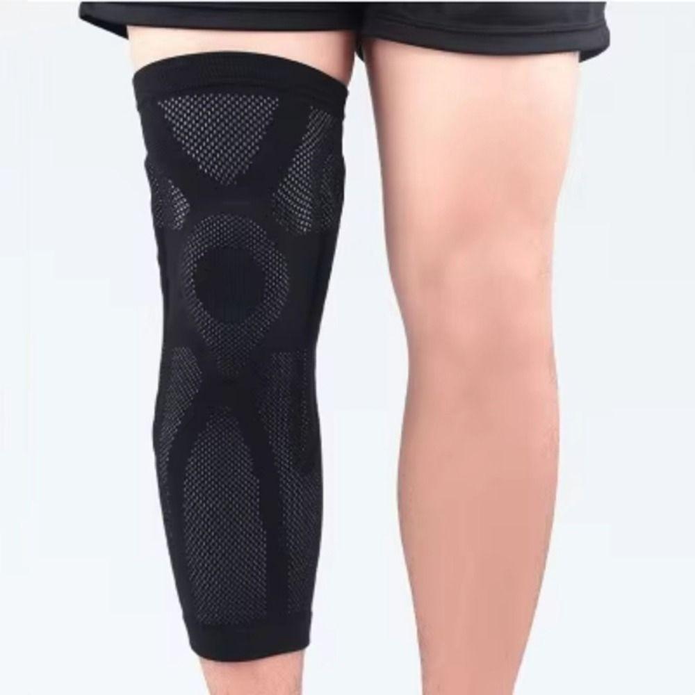 Long Kneepad Leg Compression Sleeve Side Stabilizers Knee Protector Knee Brace Support  Women Men