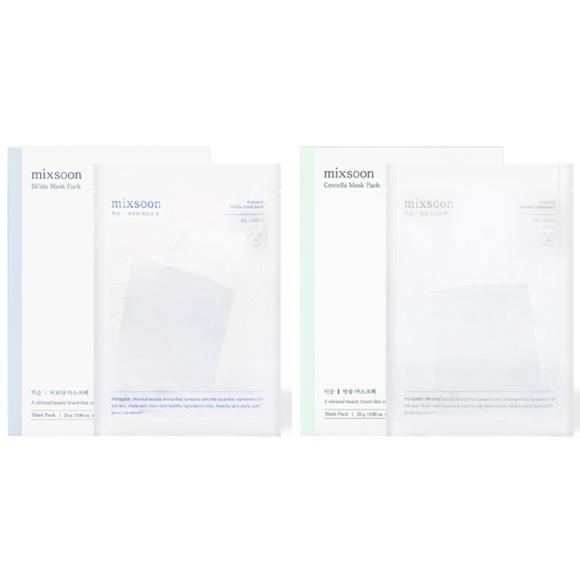 

mixsoon Успокаивающая маска Centella/Bifida Barrier Mask Pack (6 вариантов) Centella x 5PCS