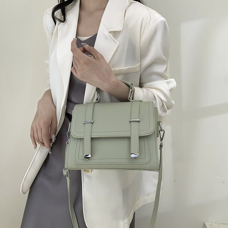New women's shoulder oblique span bag simple small square bag