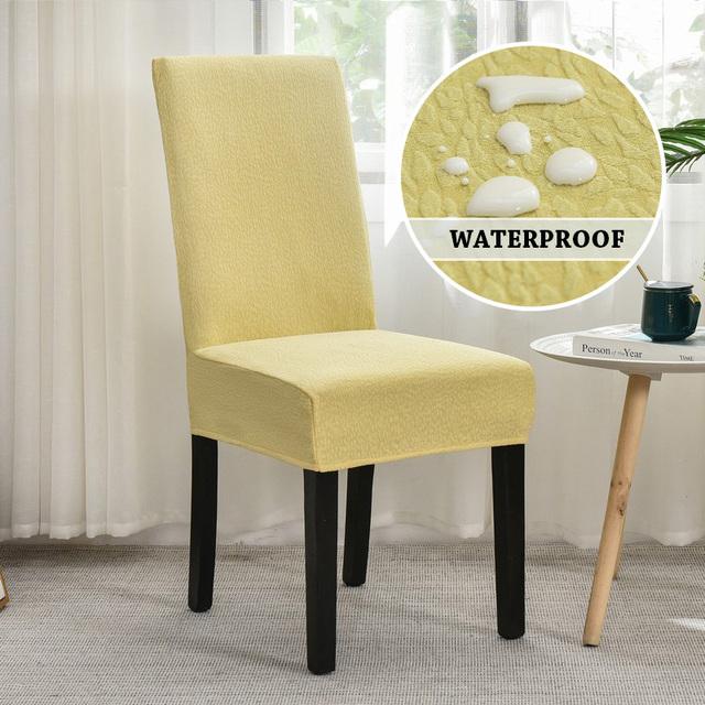Stretch-wasserdichte Stuhlhussen für Esszimmer, Schonbezug für Stuhl, Hotel, Wohnzimmer, Küche, Esszimmerstuhlbezug