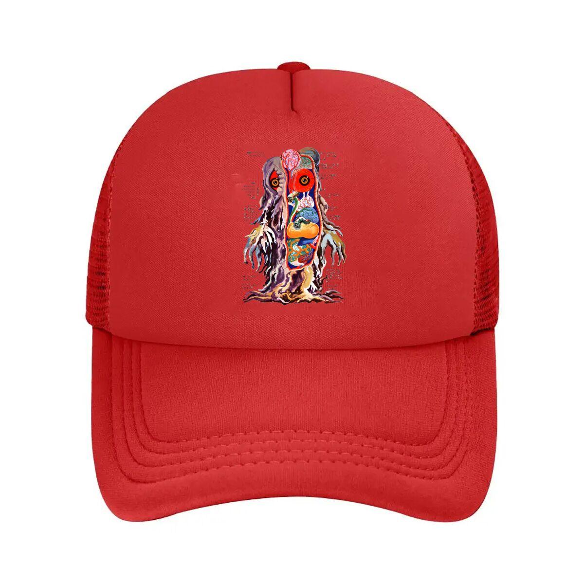 Сетчатая бейсболка «Анатомия монстров Хоррор, Арт-дизайн» One Size