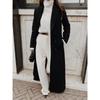 Fall Winter Women's Solid Color Long Warm Wool Coat, Casual Loose Overcoat for European American, Crossborder Outerwear