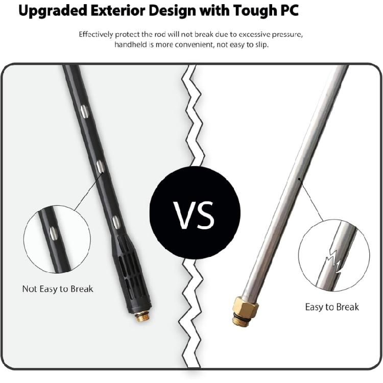 High Pressure Power Washer Extension Wand Set with Quick Connection Nozzles for Effective Diverse Cleaning Applications