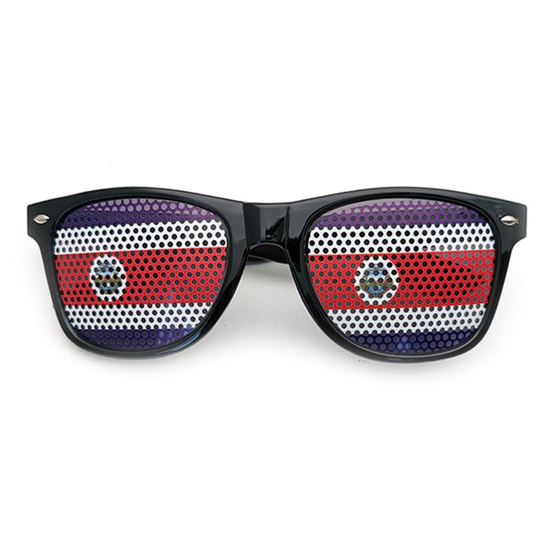 New Unisex Black Frame 42 Countries Flag Sun Glasses Decorative Spectacles Eyeglasses Frames for Party Women Men Sunglasses