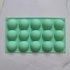 Silicone Chocolate Mold 15 Cavity Round Shape Baking Mold Non-Stick Freezer Mold Oven