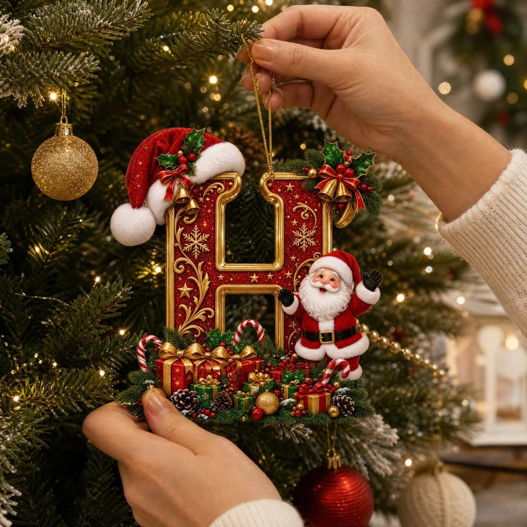 Christmas Acrylic Hanging Ornament for Holiday Tree Decor and Festive Home Display