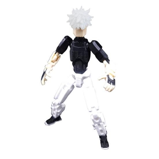 Yousheng 3D Printed Anime Action Figure, Movable Joints Cartoon Character Model, Posable Figure Collectible Toy Decoration Ornament, Gift for Anime D