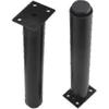 (25-42cm, Black) Set of 4 Strong Adjustable Metal Furniture legs-YuJia
