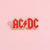 Fashionable Rock Acdc Band Pin Chic Geometric Letter Design Ideal Gift All For