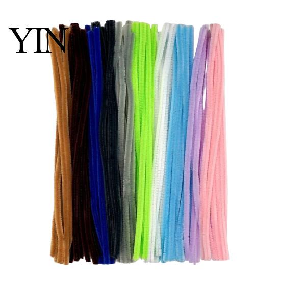 Creative Handicraft Accessories 100Pcs Pipe Cleaners for Handicrafts, Flexible Chenille Stems DIY Bendable Wire Decoration Art Projects, Multi-colored