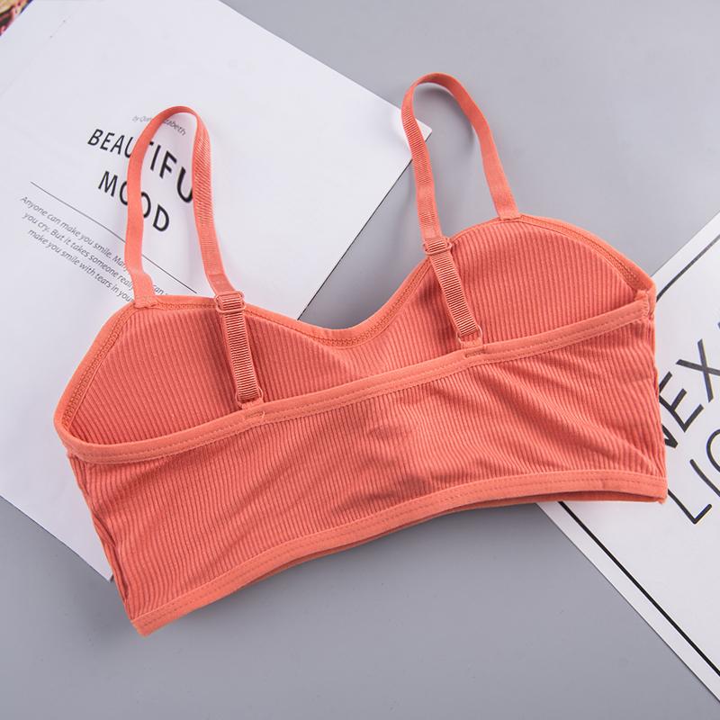 Women Rib Crop Tops Sexy Active Bras No Wire Push Up Bra Intimates Brassiere Underwear Female Solid Lingerie Wireless Bralette Bras