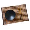 Bamboo Woven Placemat Retangle Shape Thickened Heat-Resistant Oil-Resistant Non-Slip Parties Weddings Banquets