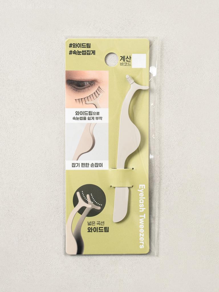 Pinça Aplicadora de Cílios com Ponta Larga