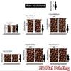 2D Flat Photography Backdrop Popular Background Cloth Coffee Beans Layout 100% Polyester Birthday Party for Suitable for