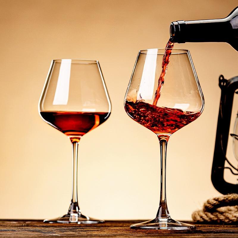 500ml Vínově červené sklenice na víno Křišťálové kalichy Elegantní sklenice pro domácí bar Party Svatba Dárek k nastěhování
