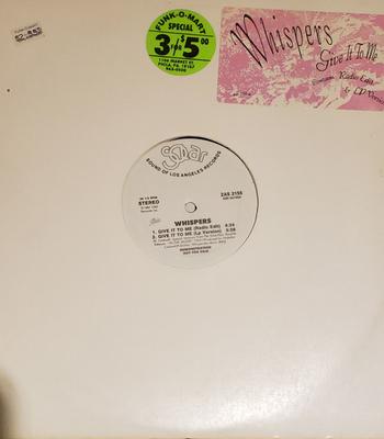 12-Zoll Schallplatte WHISPERS - Give It To Me ZAS2155 Solar 1987 US Soul/Funk Gebraucht