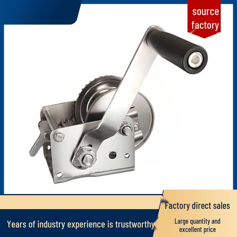 Lvkun 800 Series Manual Hand Crank Winch with 10m Rope Hook