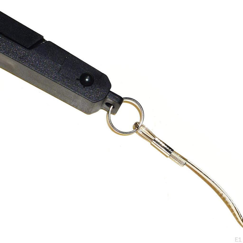 Fish Gripper Fishing Body Holder Crabs Tongs Keeper Catching Flat Anti Slip with Spring Lanyard