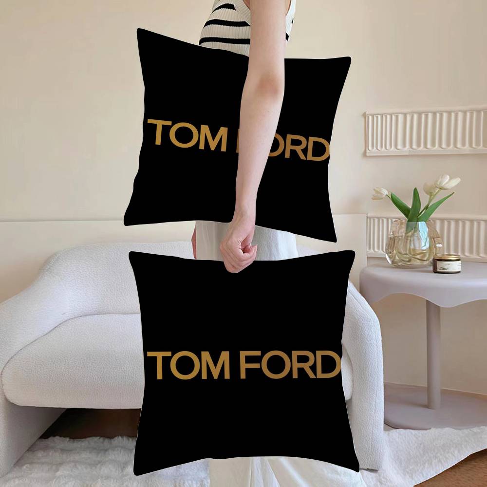 Luxury T-Tom F-Ford Pillow Case Anti-dustmite Pillowcase Invisible Zipper Silky Sofa Cushion Cover