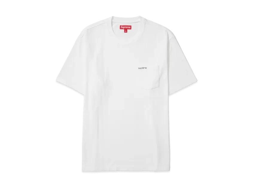 785769 Supreme S/S Pocket Tee White L