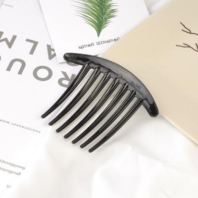 Agrafă de păr din plastic cu 5/7 dinți pentru femei, accesorii creative de epocă, piepteni de păr negri, pieptene de păr magic, agrafe de păr, instrumente de stil coreeană