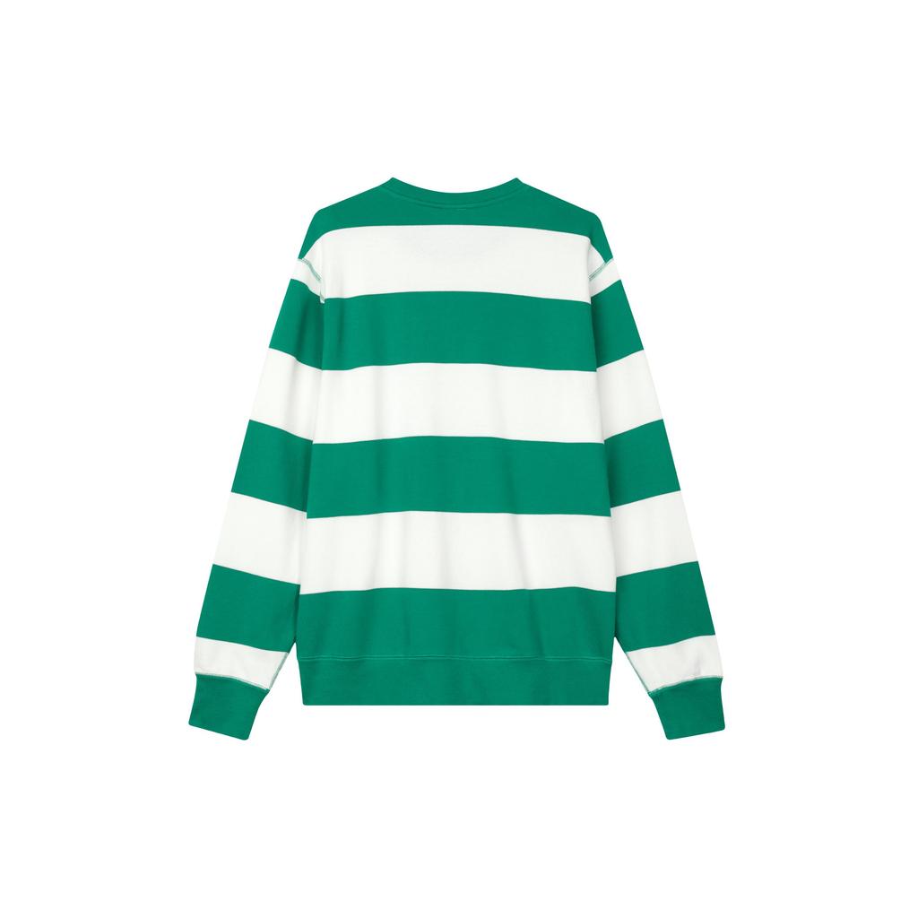 Nike Club Fleece Stripet Rundhalset Genser Herre Topper Påfuglgrønn FN3107-365
