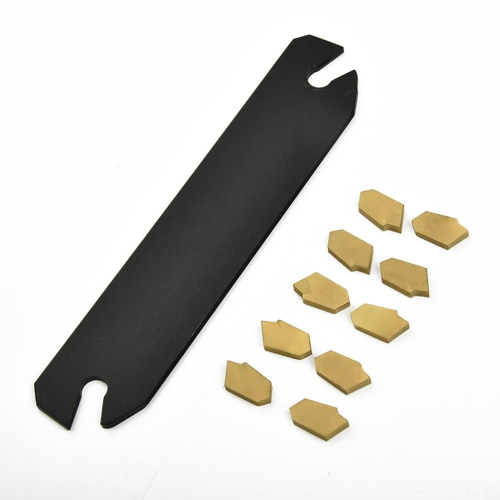 Turning Tool Carbide Insert Cutting Grooving Cut-Off Thread Equipment Set