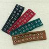 Punk Girl Elastic Headband With Hollowed Eyelets For Steampunk And Metal Rock Party Wear Women Fashion Accessories