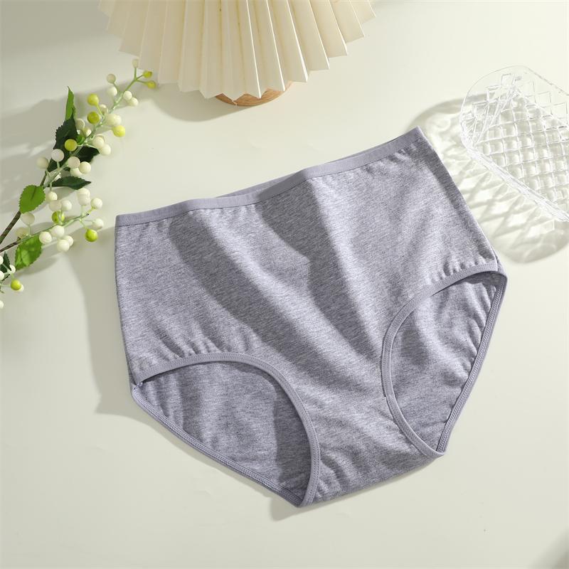 

Женские трусики FINETOO из хлопка, бесшовное нижнее белье больших размеров, с высокой талией, дышащее эластичное нижнее белье, спортивные шорты XL&1pc серый